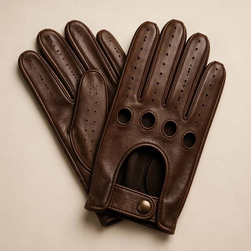 Classic Driver Brown Gloves